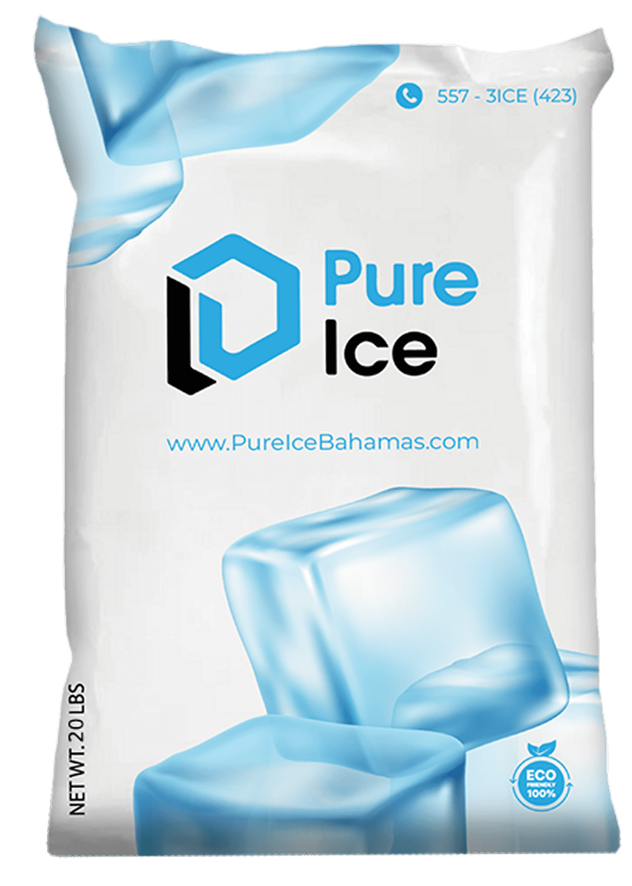 20 Pounds bag of Pure Ice
